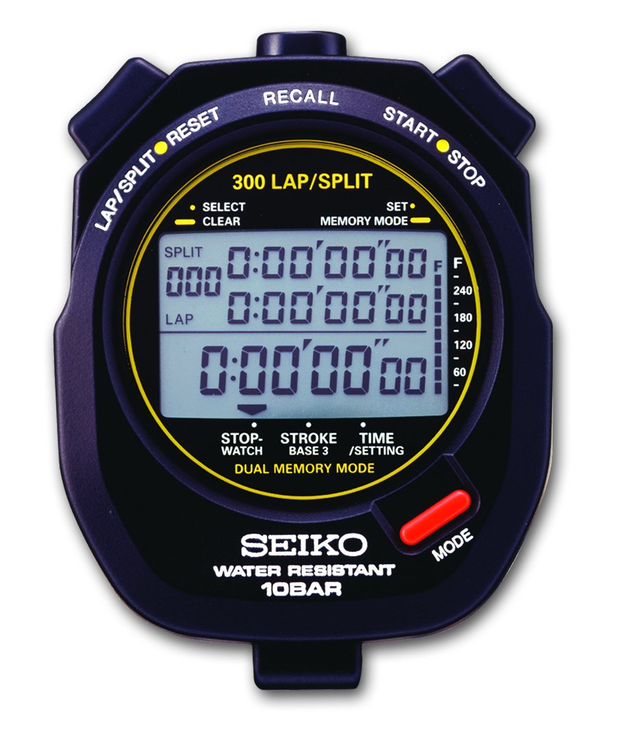 SEIKO S141 - 300 Lap Memory Stopwatch for Aquatic Sports
