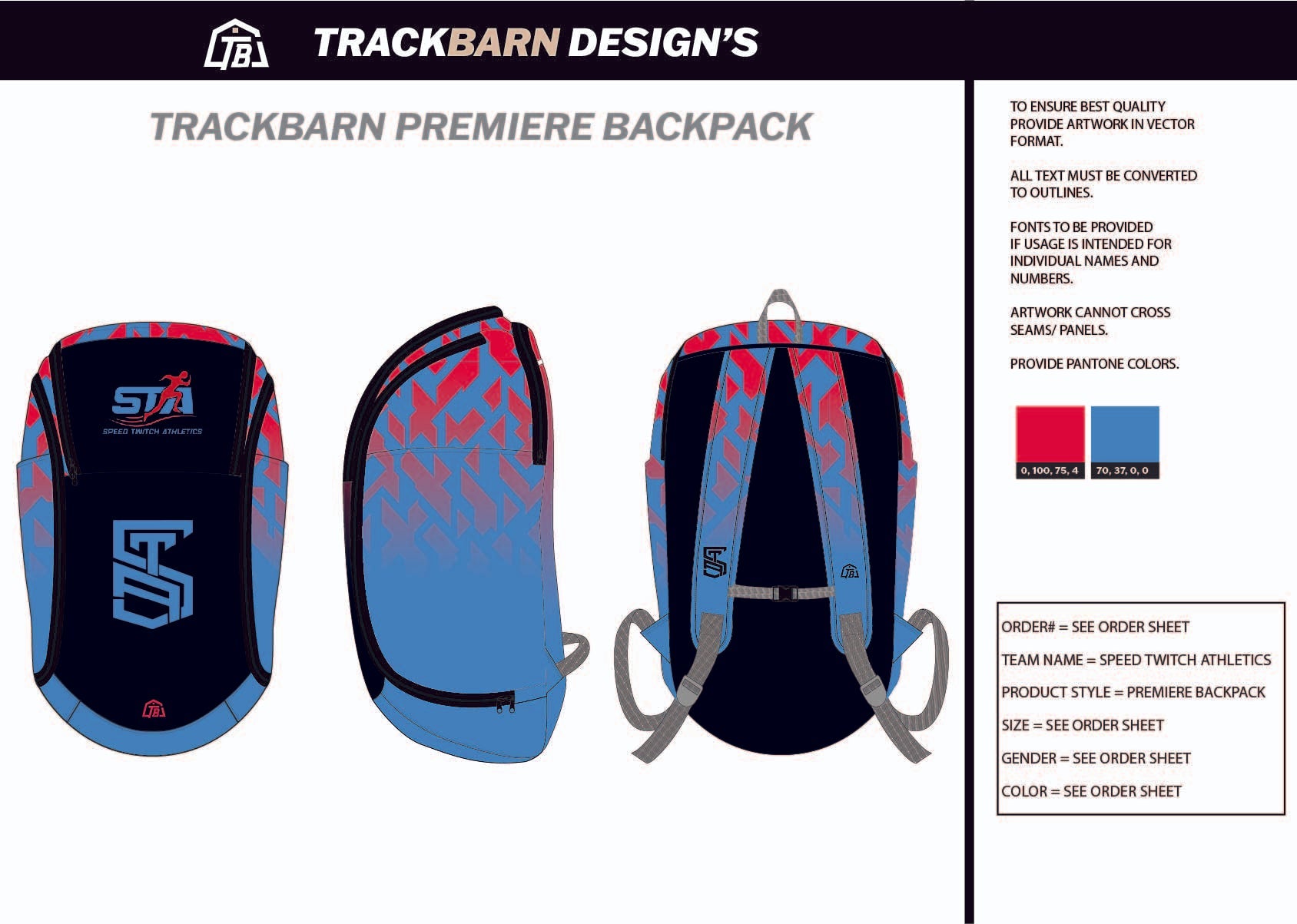 Speed-Twitch-Athletics Backpack