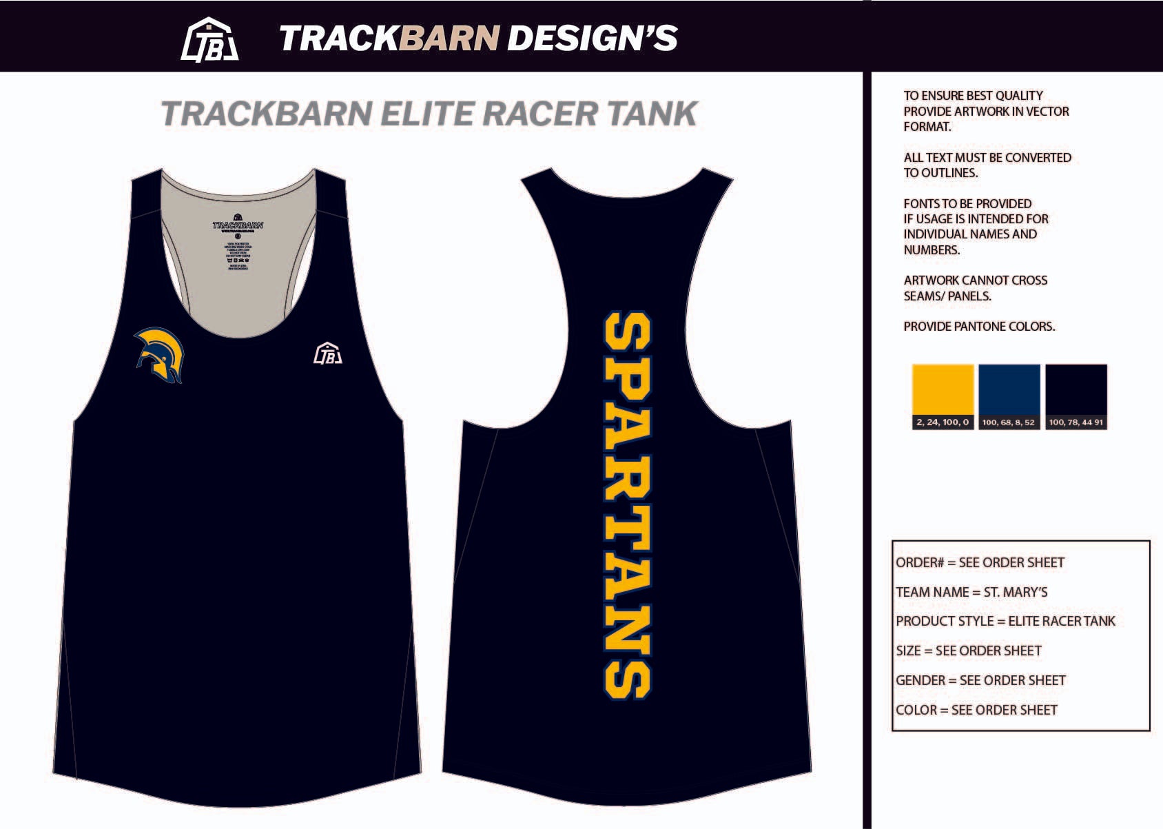 St.-Mary's- Youth Track Singlet