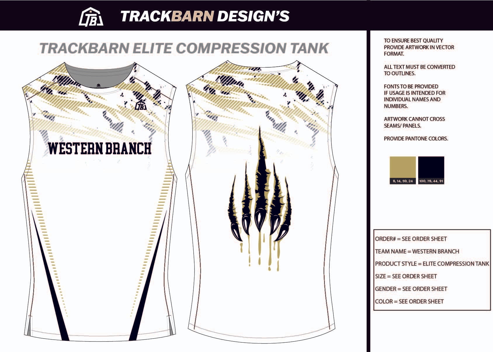 Western-Branch- Youth Compression Tank