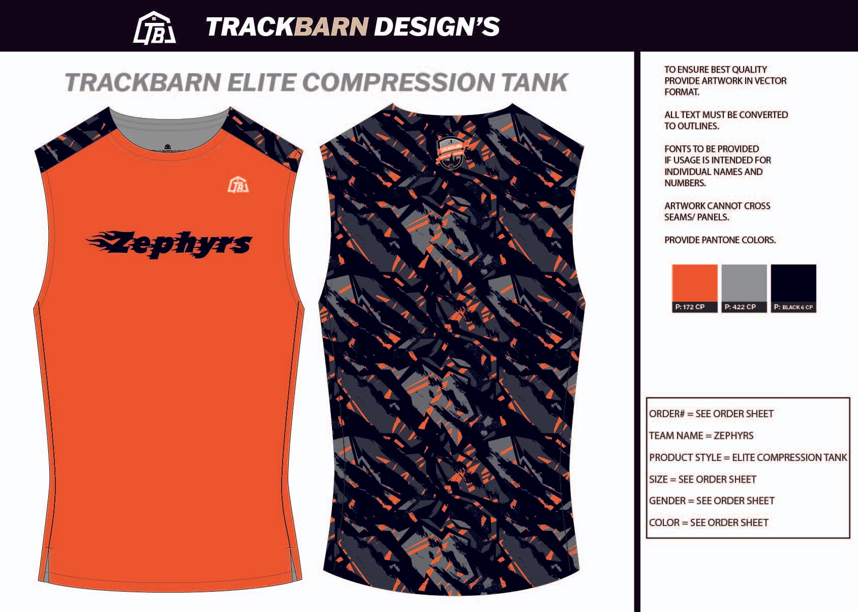 Zephyrs-T-C Youth Compression Tank