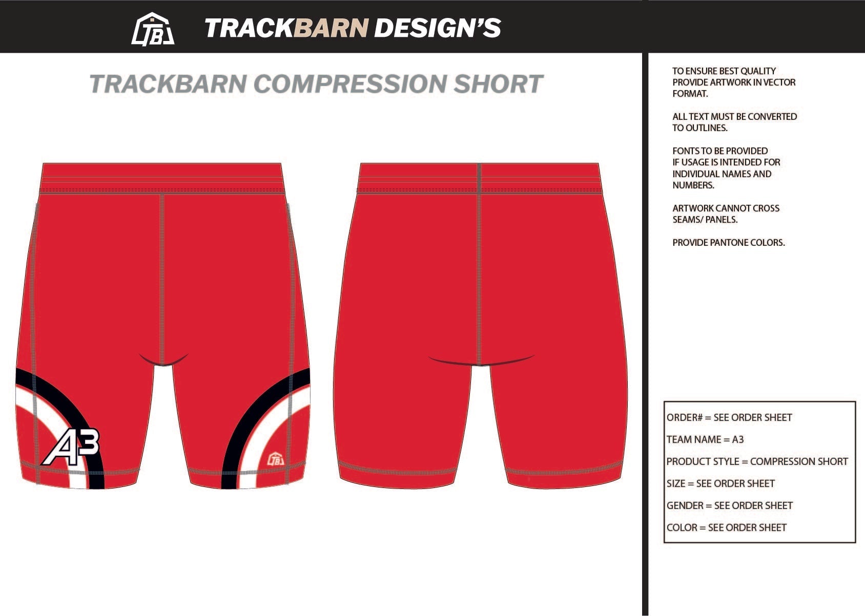 A3 - Womens Short Running Tight - TrackBarn