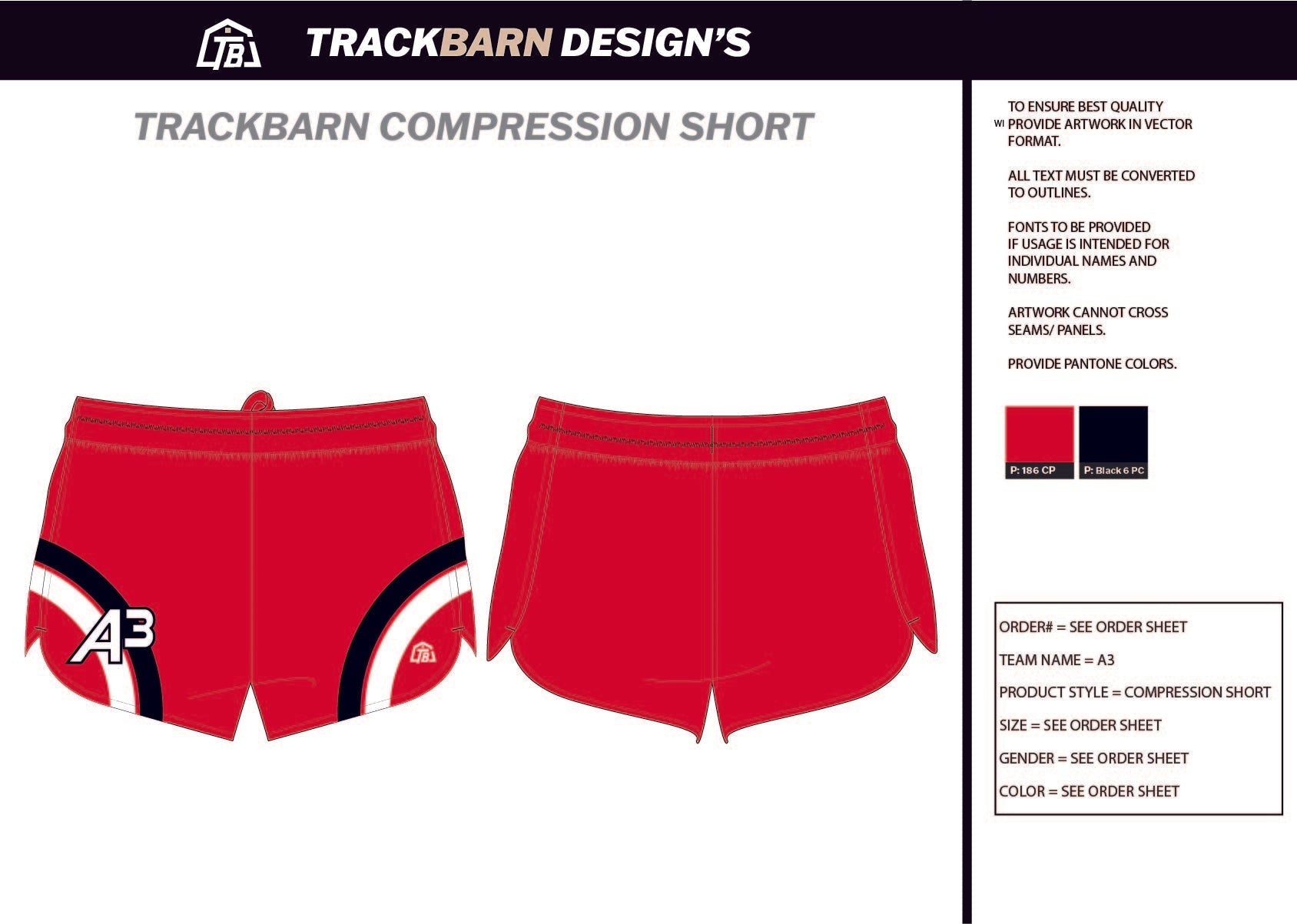 A3 - Womens Split Track Short - TrackBarn