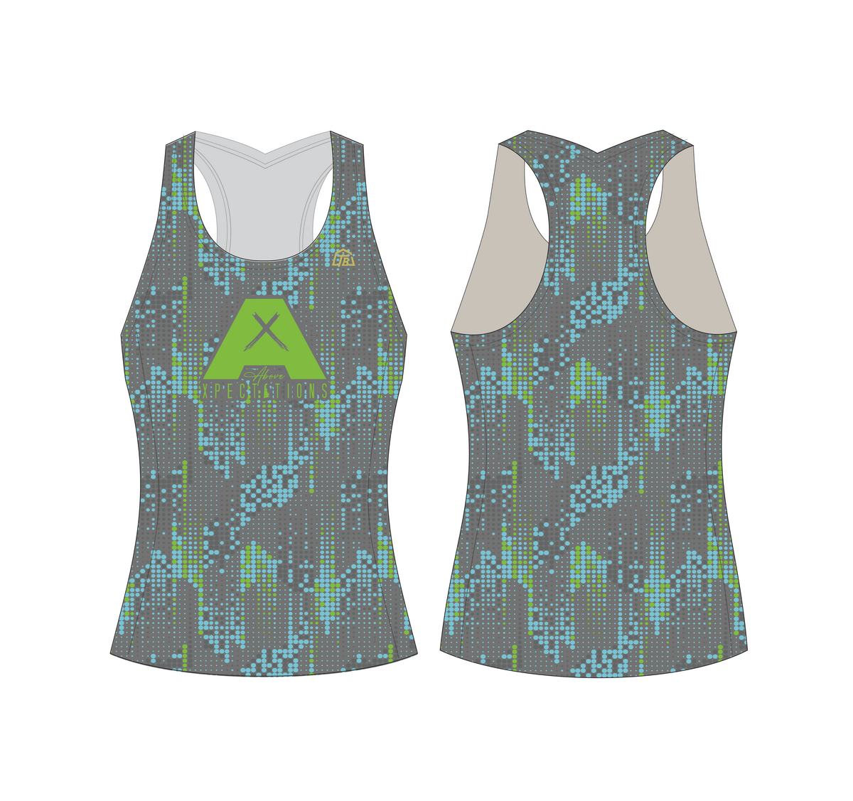 Above Xpectations - Girls Compression Tank (1149) - TrackBarn