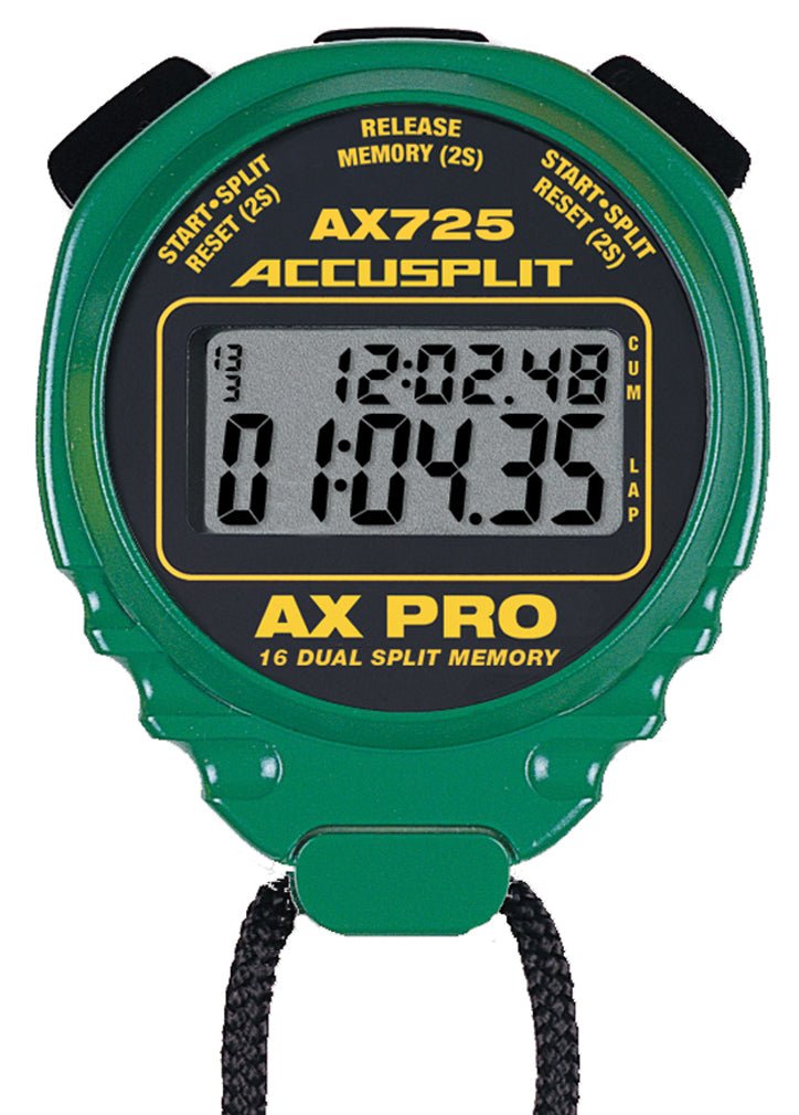 ACCUSPLIT AX725 PRO (16) Memory Professional Stopwatch - TrackBarn