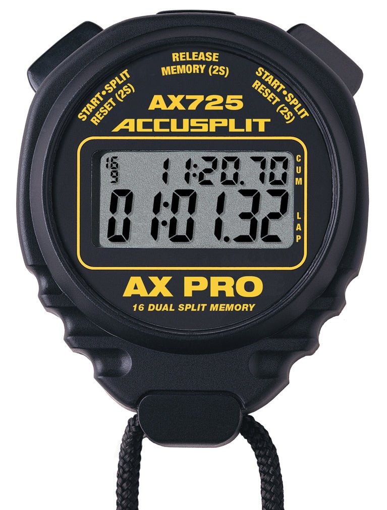 ACCUSPLIT AX725 PRO (16) Memory Professional Stopwatch - TrackBarn