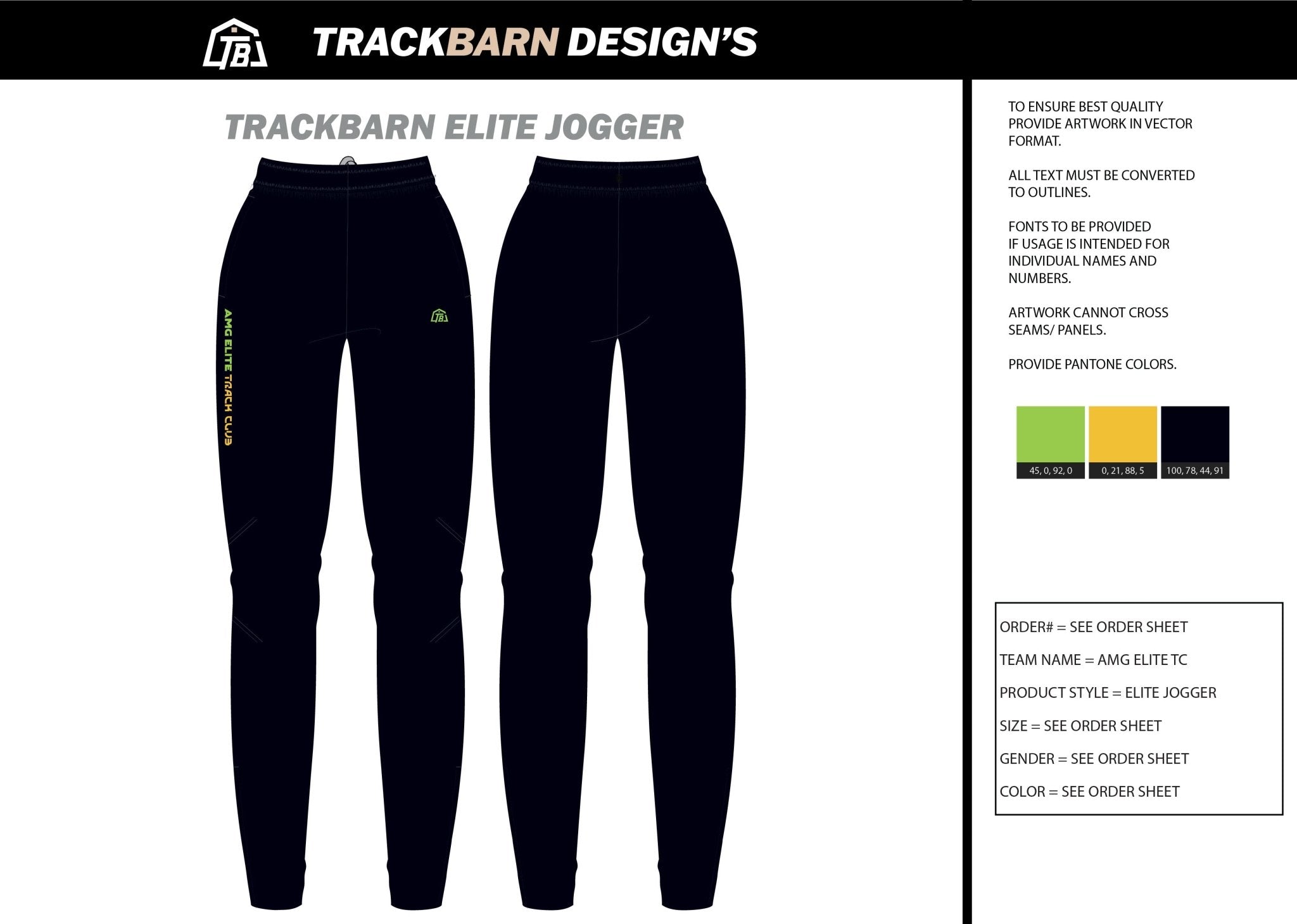 AMG - Elite - Adults Jogger - TrackBarn