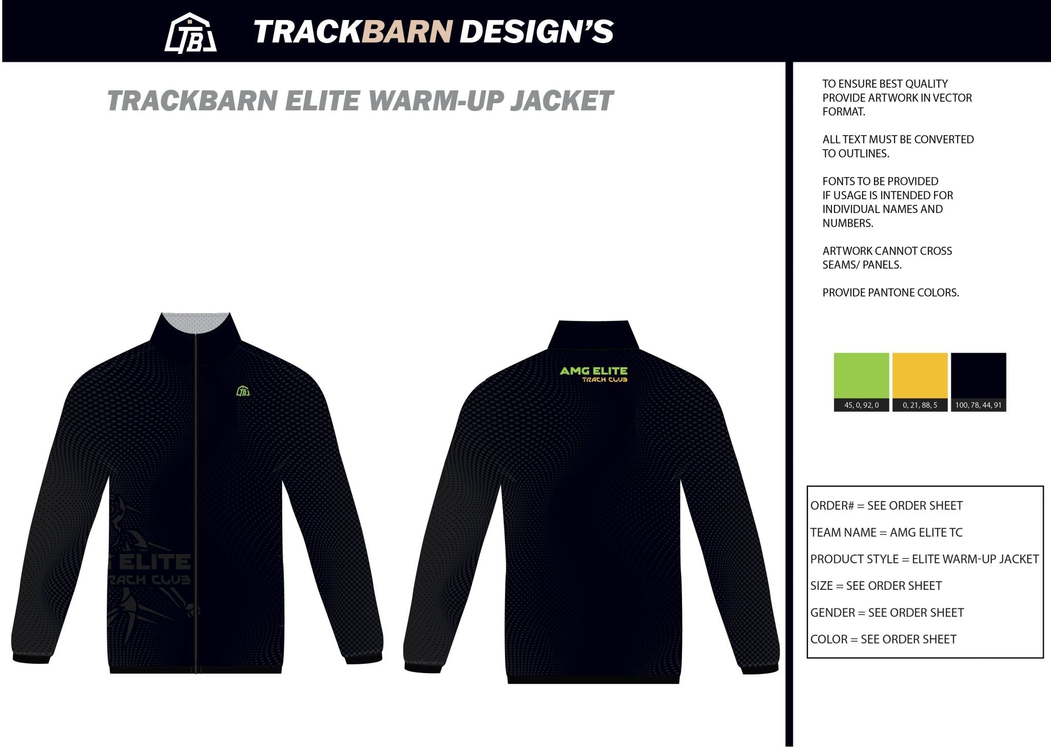 AMG - Elite - Mens Full Zip Jacket - TrackBarn