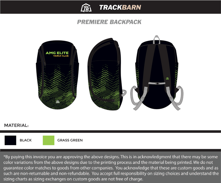 AMG Elite - Premiere Backpack (2761) - TrackBarn