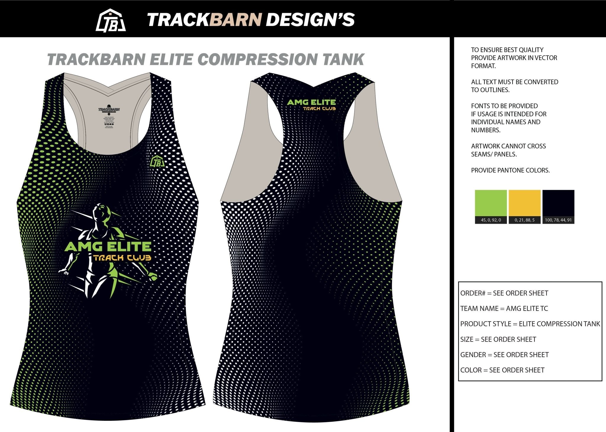 AMG - Elite - Womens Compression Tank - TrackBarn