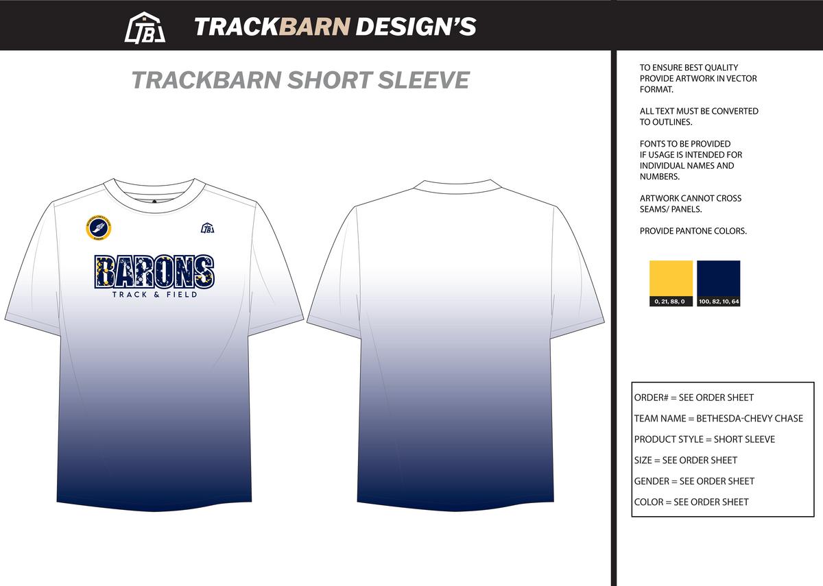 Bethesda Chevy Chase - Men Performance T-Shirt - Blue - TrackBarn