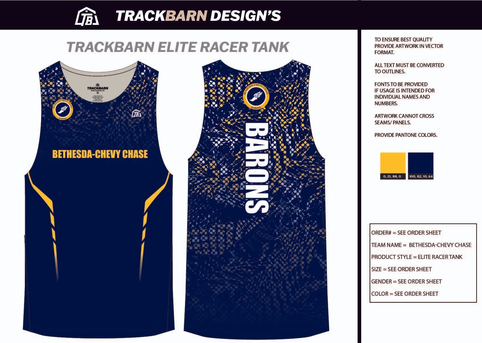 Bethesda - Chevy - Chase Womens Track Singlet - TrackBarn