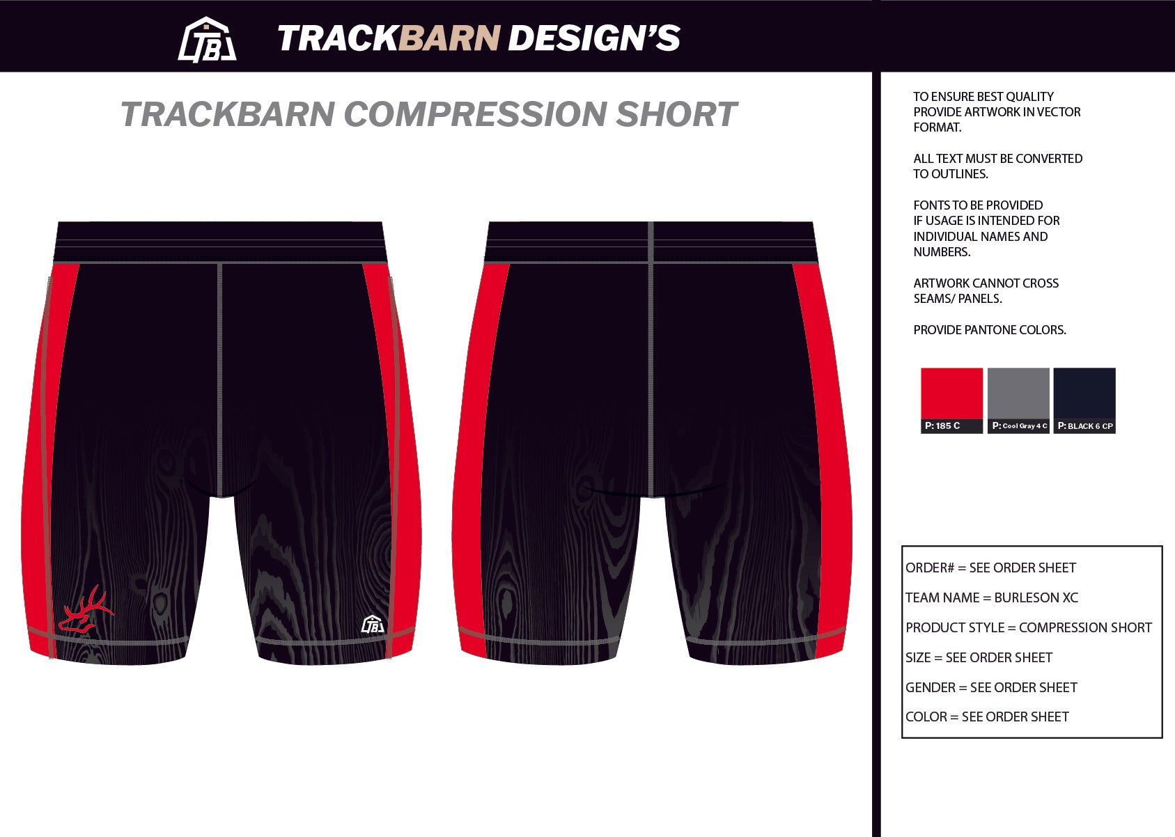 Burleson - Mens Short Running Tight - TrackBarn