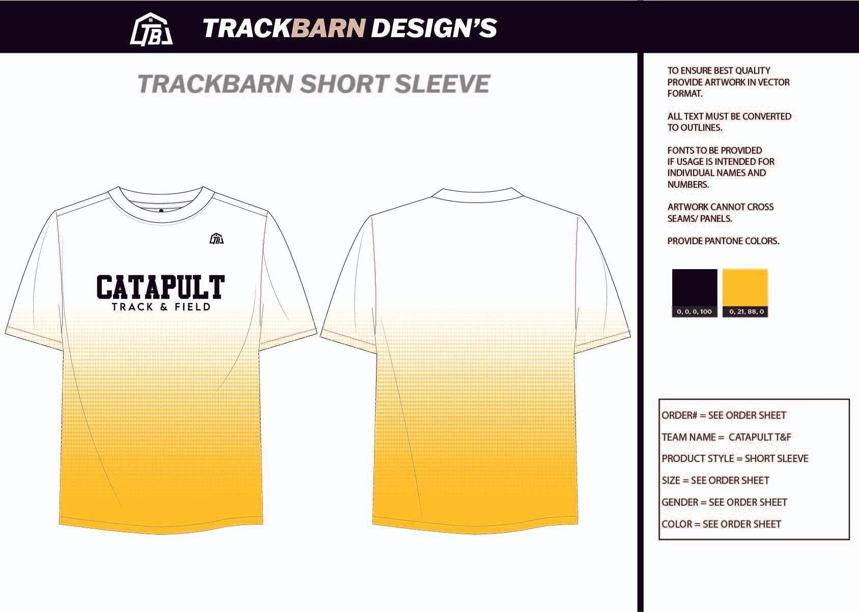 Catapult - T&F - Mens Stretch Light Training Tee - TrackBarn