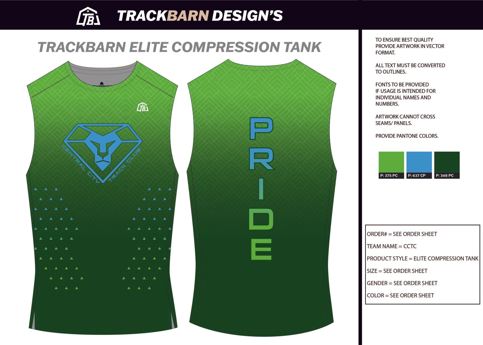 Central - City - TC Mens Track Compression Tank - TrackBarn