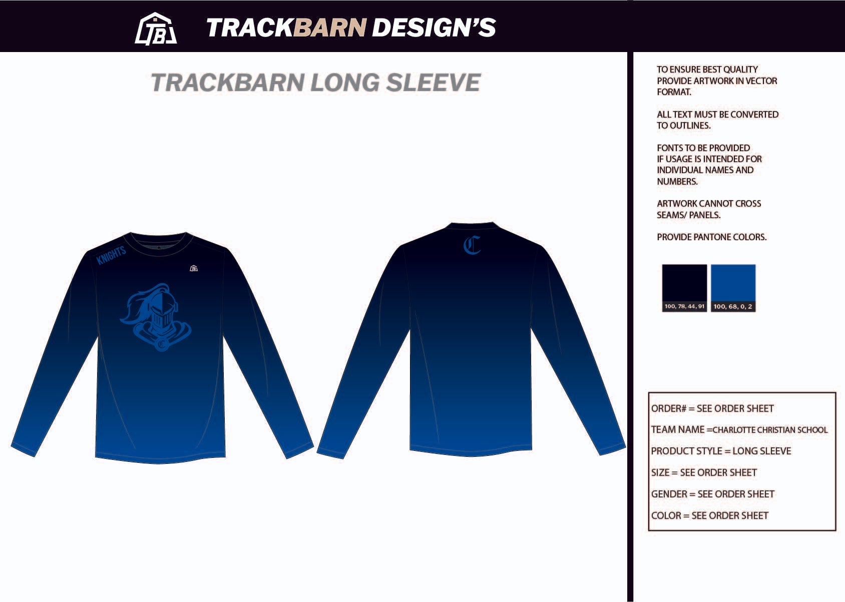 Charlotte - Christian - School Youth Long Sleeve - TrackBarn