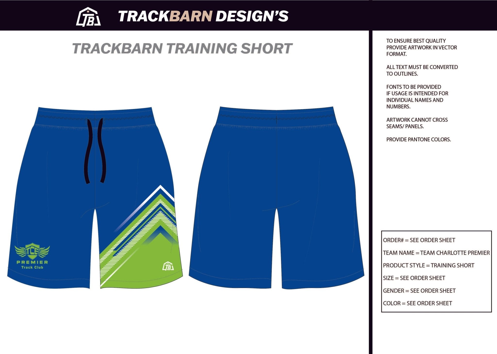 Charlotte - Premier - Mens Knit Shorts 9" - TrackBarn