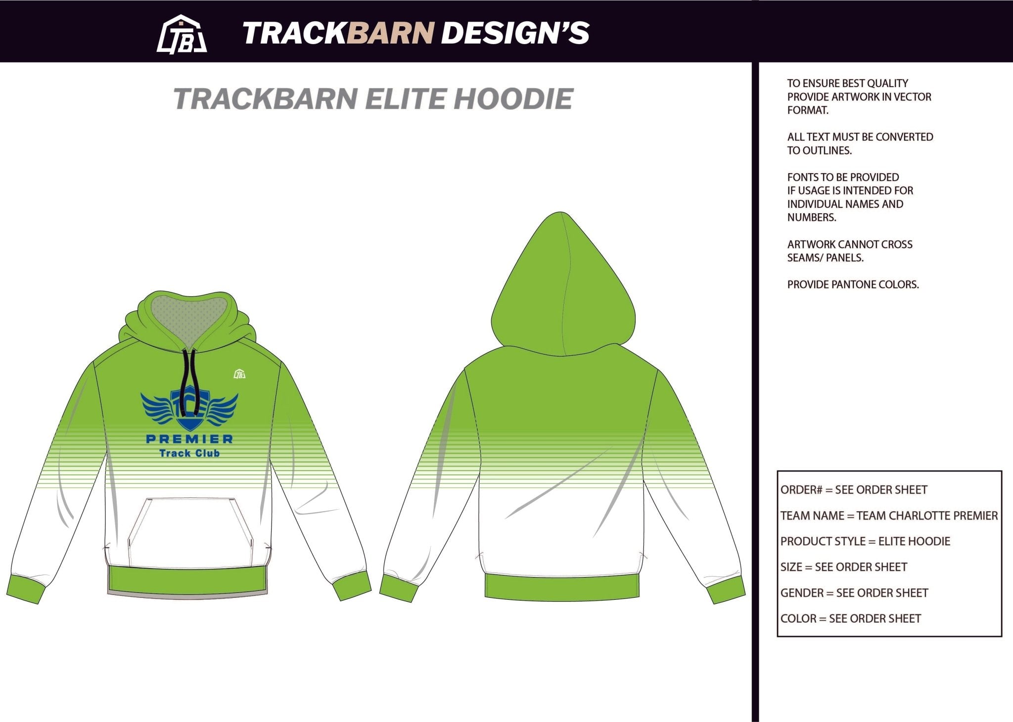 Charlotte - Premier - Womens Pullover Hoodie - TrackBarn