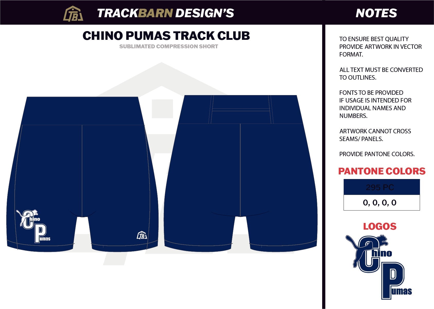 Chino - Pumas - Womens Short Running Tight - TrackBarn