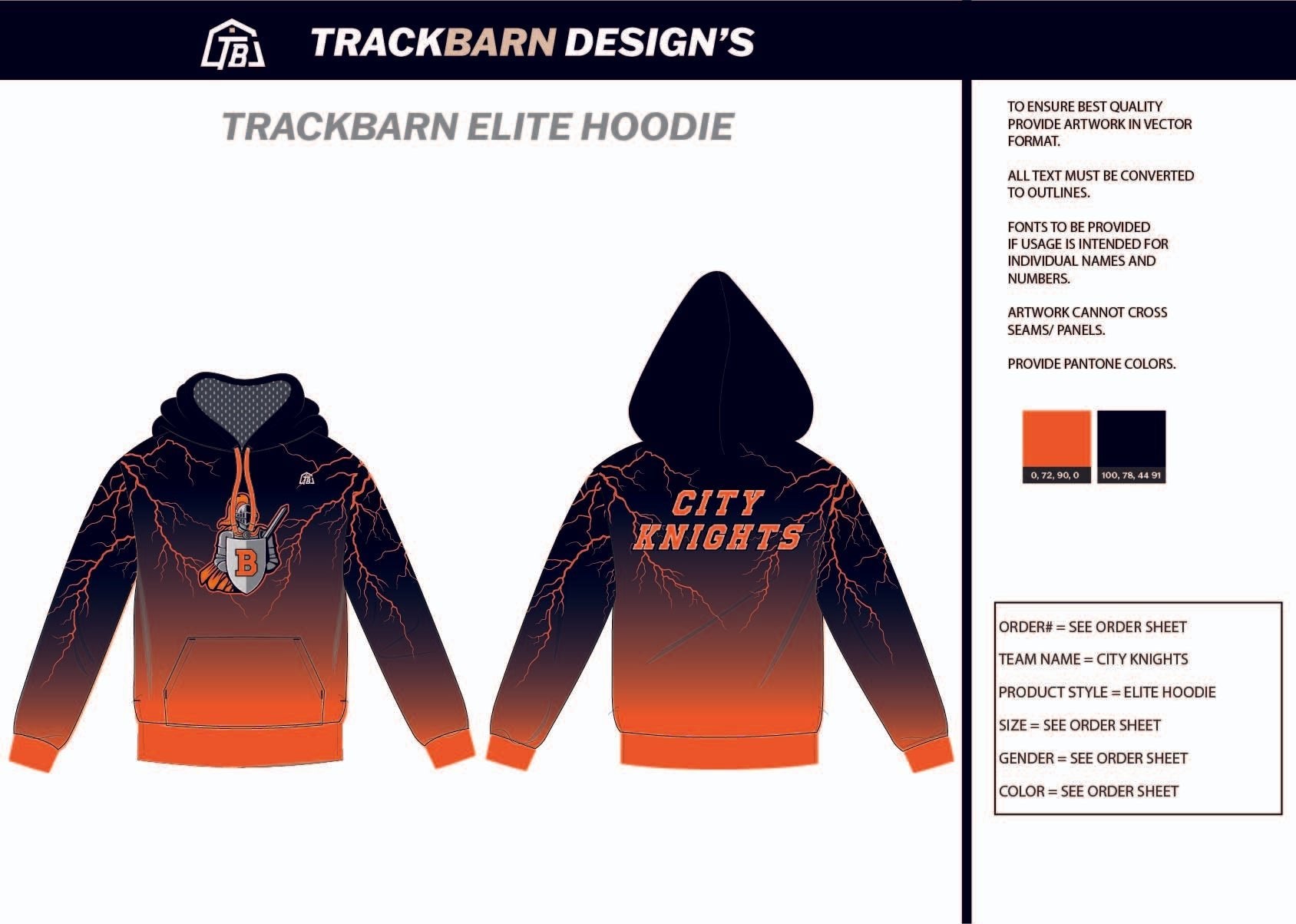 City - Knights - Mens Scuba Hoodie - TrackBarn