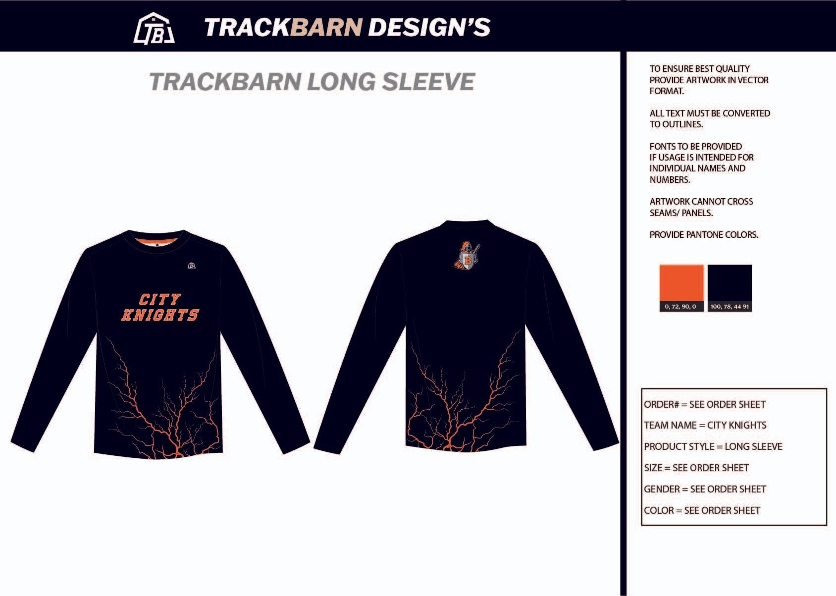 City - Knights - Youth Long Sleeve - TrackBarn