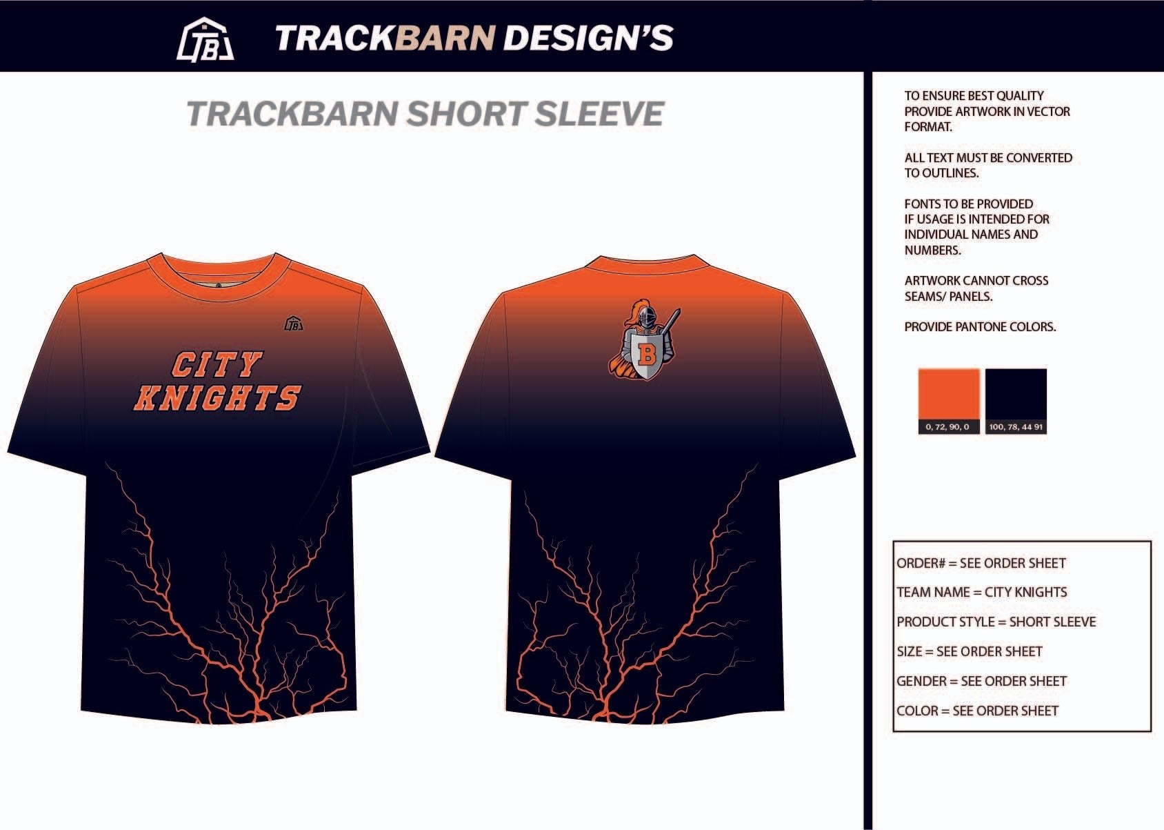 City - Knights - Youth Tech Tee - TrackBarn