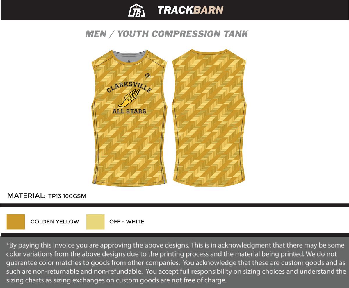 Clarksville AllStars - Men Compression Tank - TrackBarn