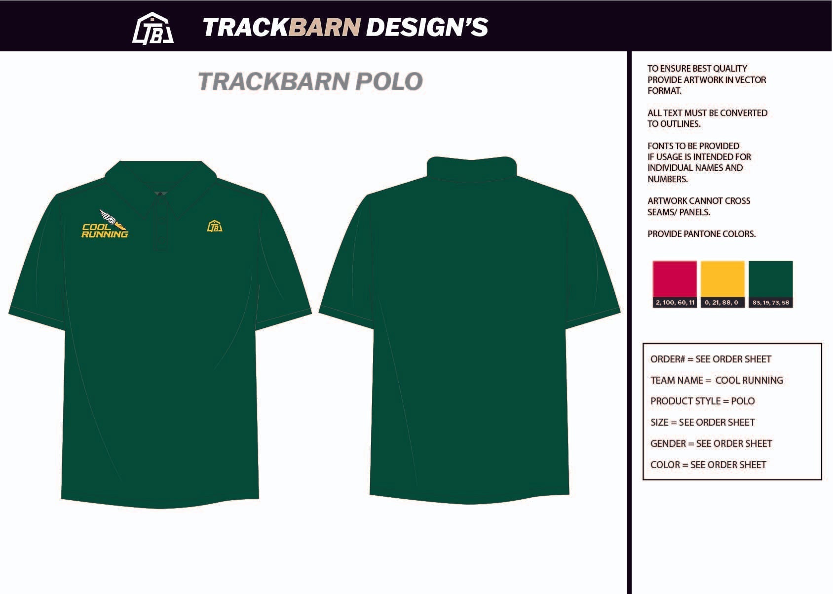 Cool - Running - Mens Polo - TrackBarn