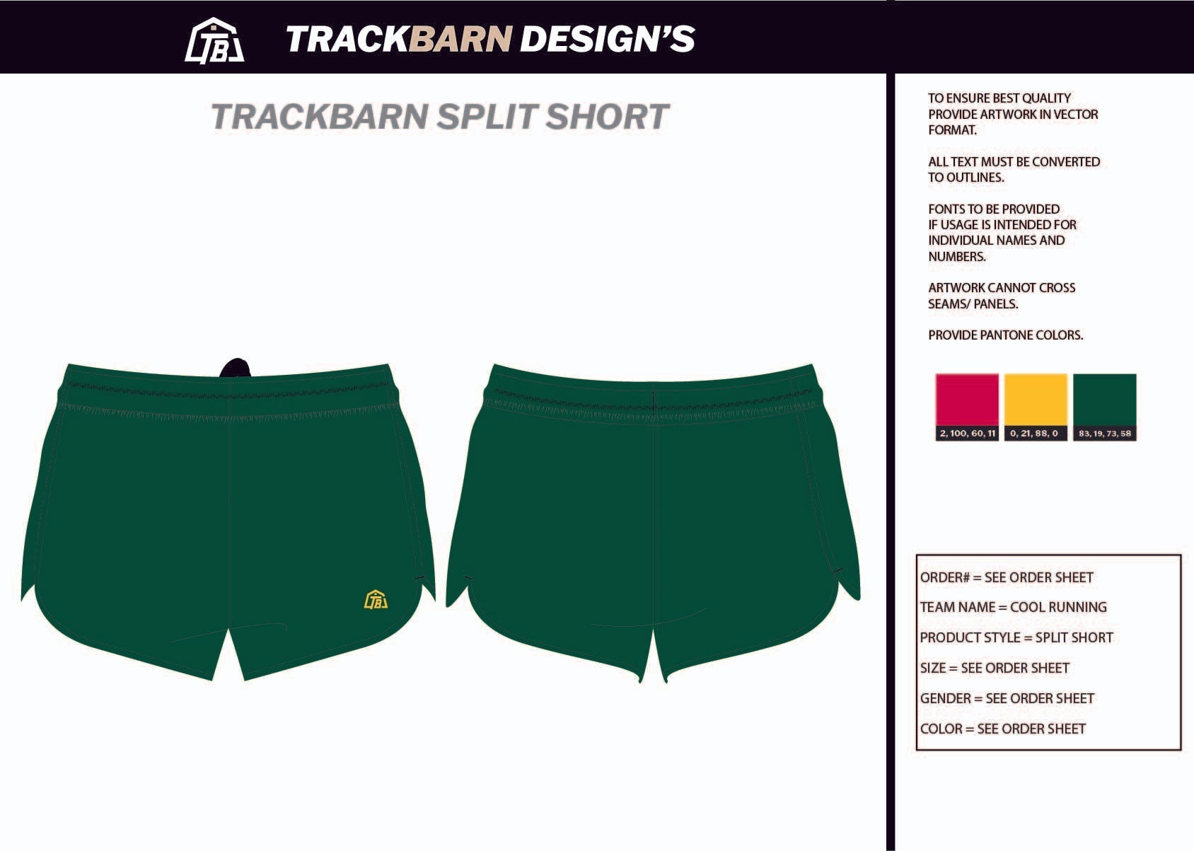 Cool - Running - Mens Split Track Short - TrackBarn