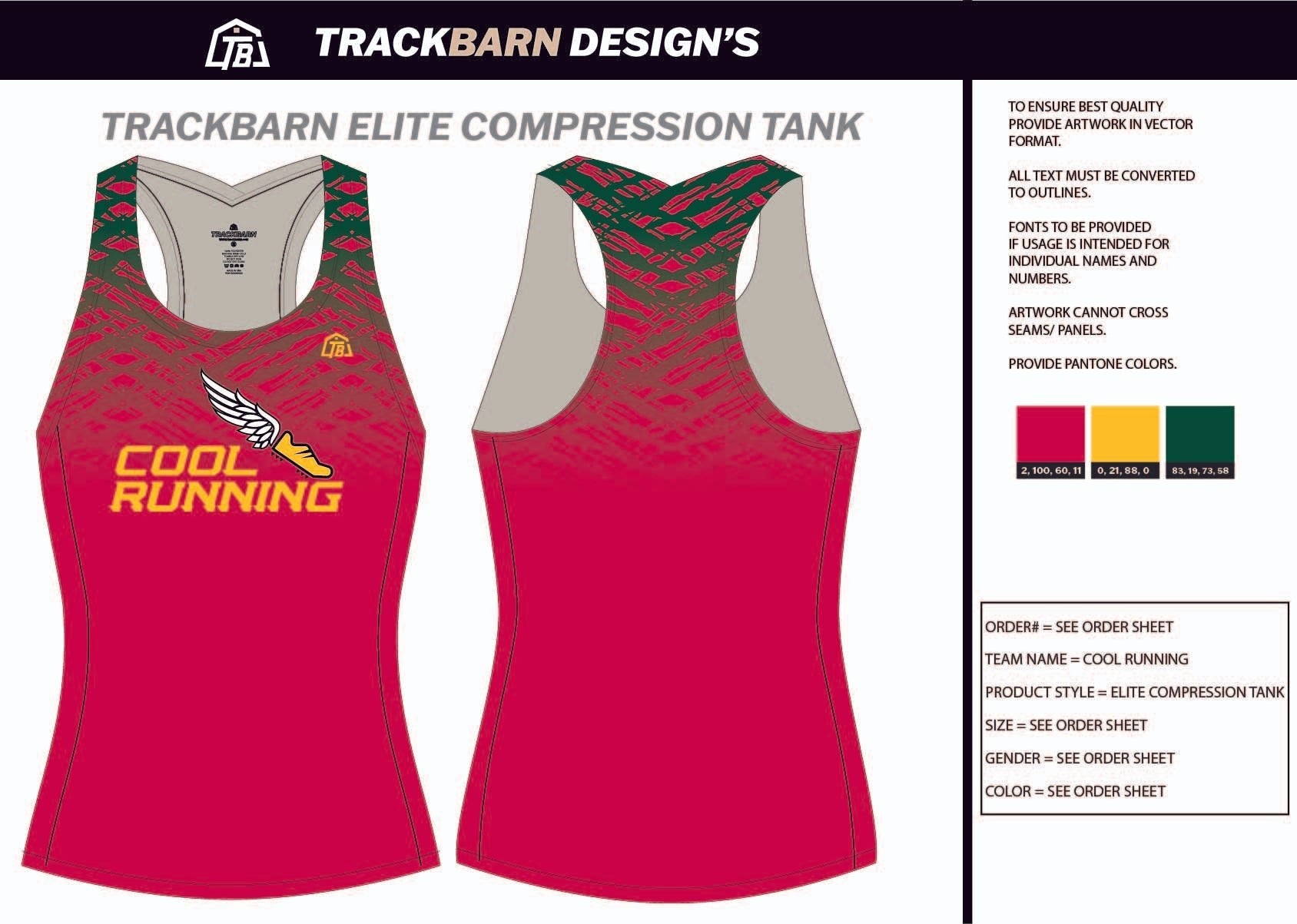 Cool - Running - Womens Compression Tank - TrackBarn