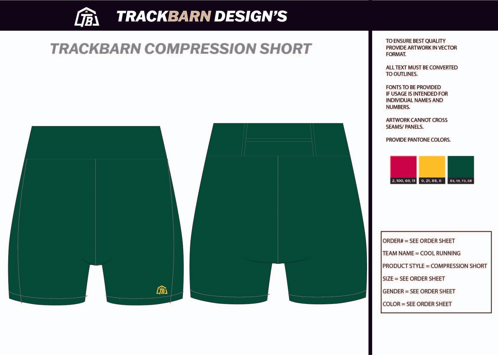 Cool - Running - Womens Short Running Tight - TrackBarn