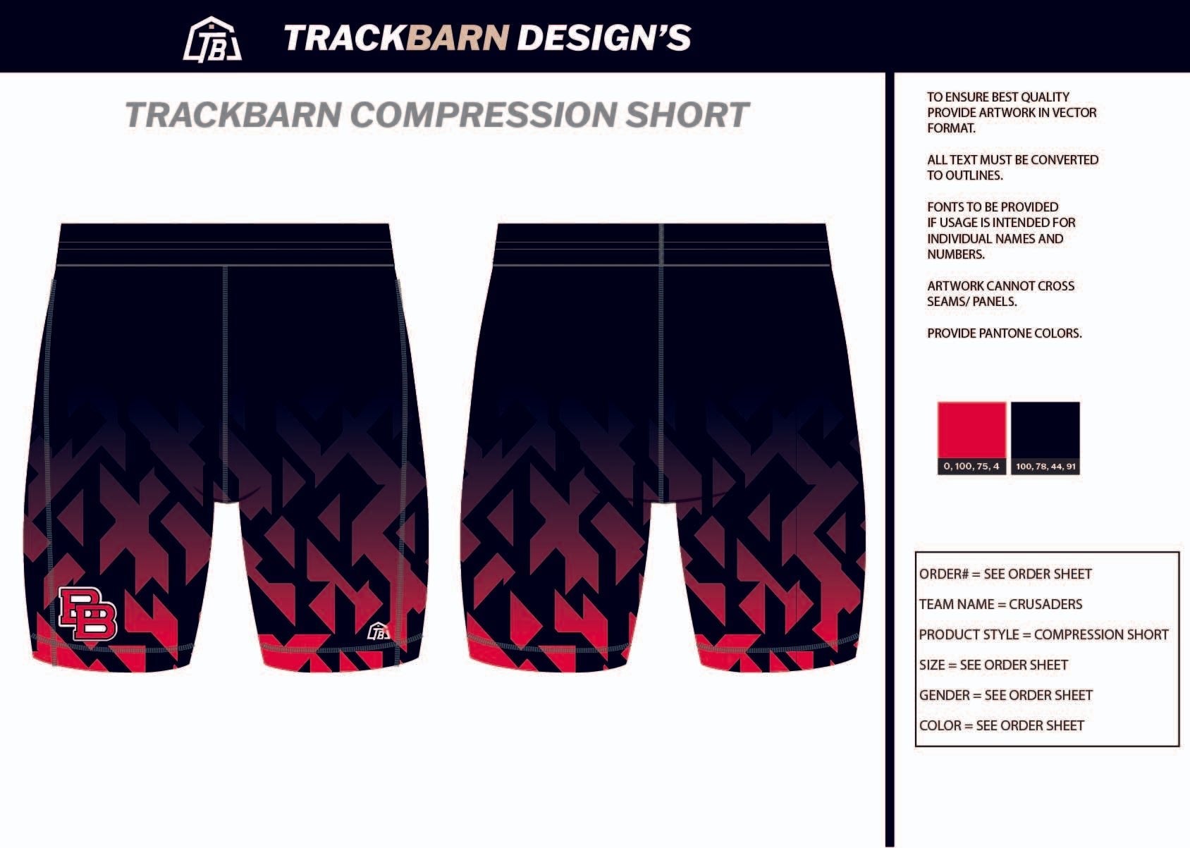 Crusaders - Mens Short Running Tight - TrackBarn