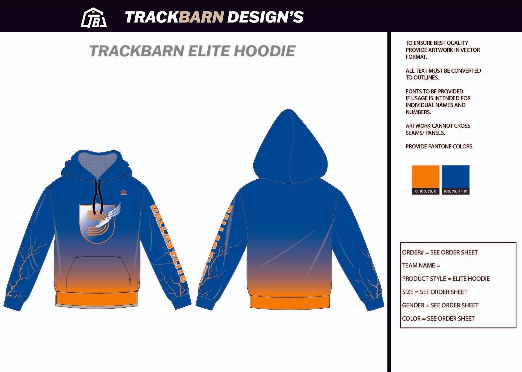 Dallas - Elite - Mens Scuba Hoodie - TrackBarn