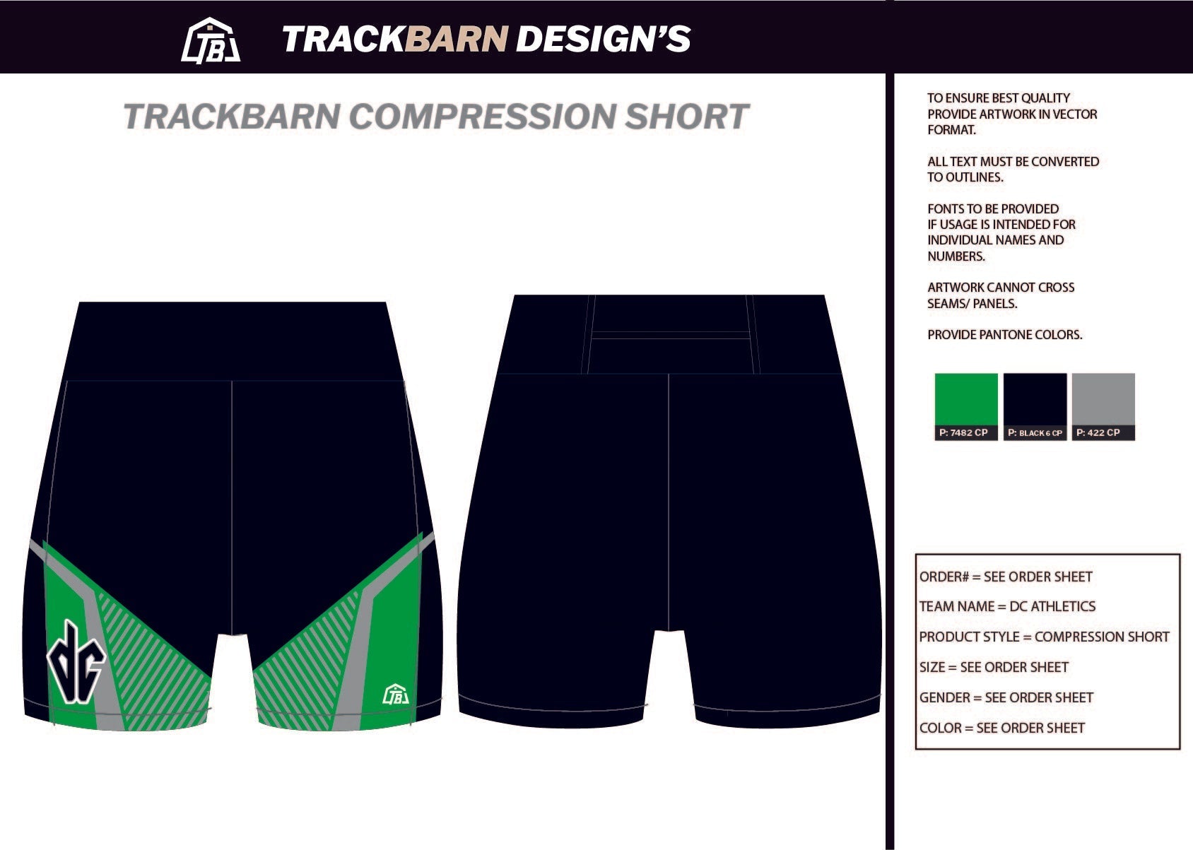 DC - Athletics - Mens Short Running Tight - TrackBarn