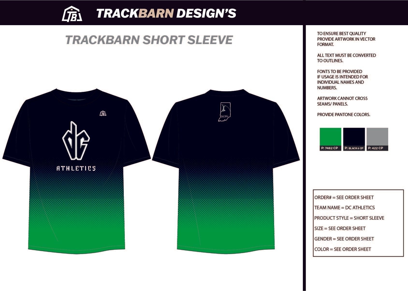 DC - Athletics - Mens Stretch Light Training Tee - TrackBarn