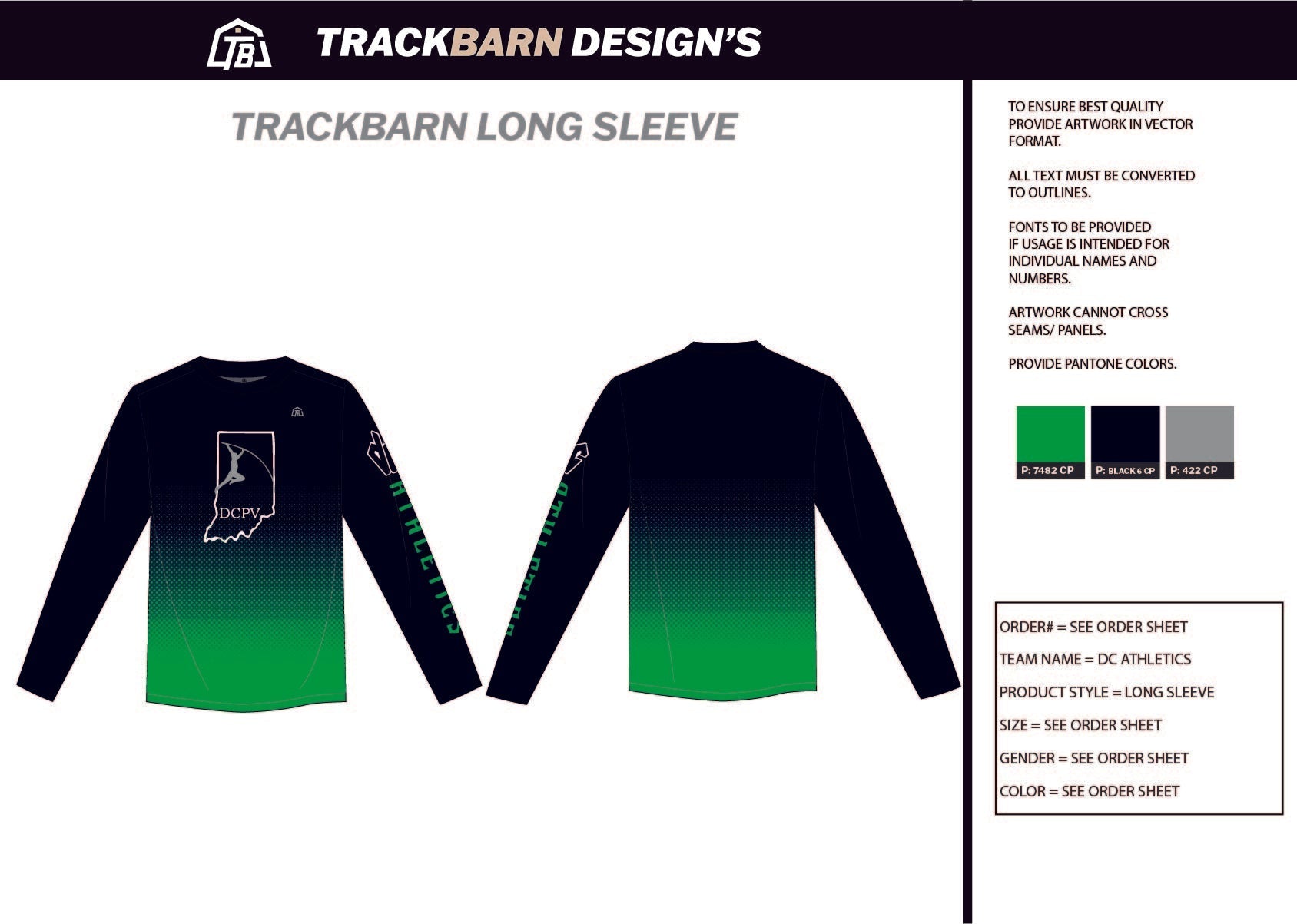 DC - Athletics - Youth Long Sleeve - TrackBarn