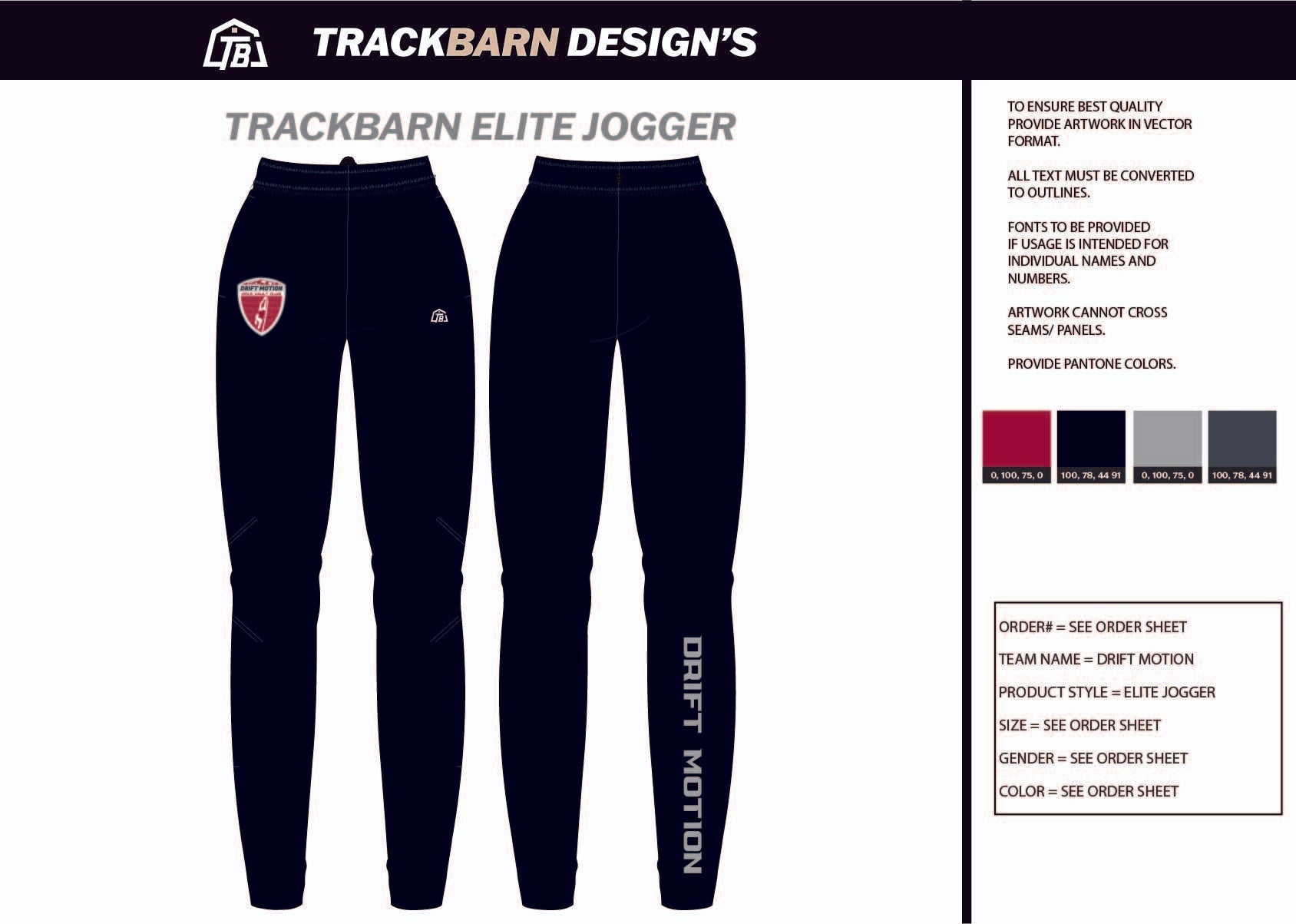 Drift - Motion - Adults Jogger - TrackBarn