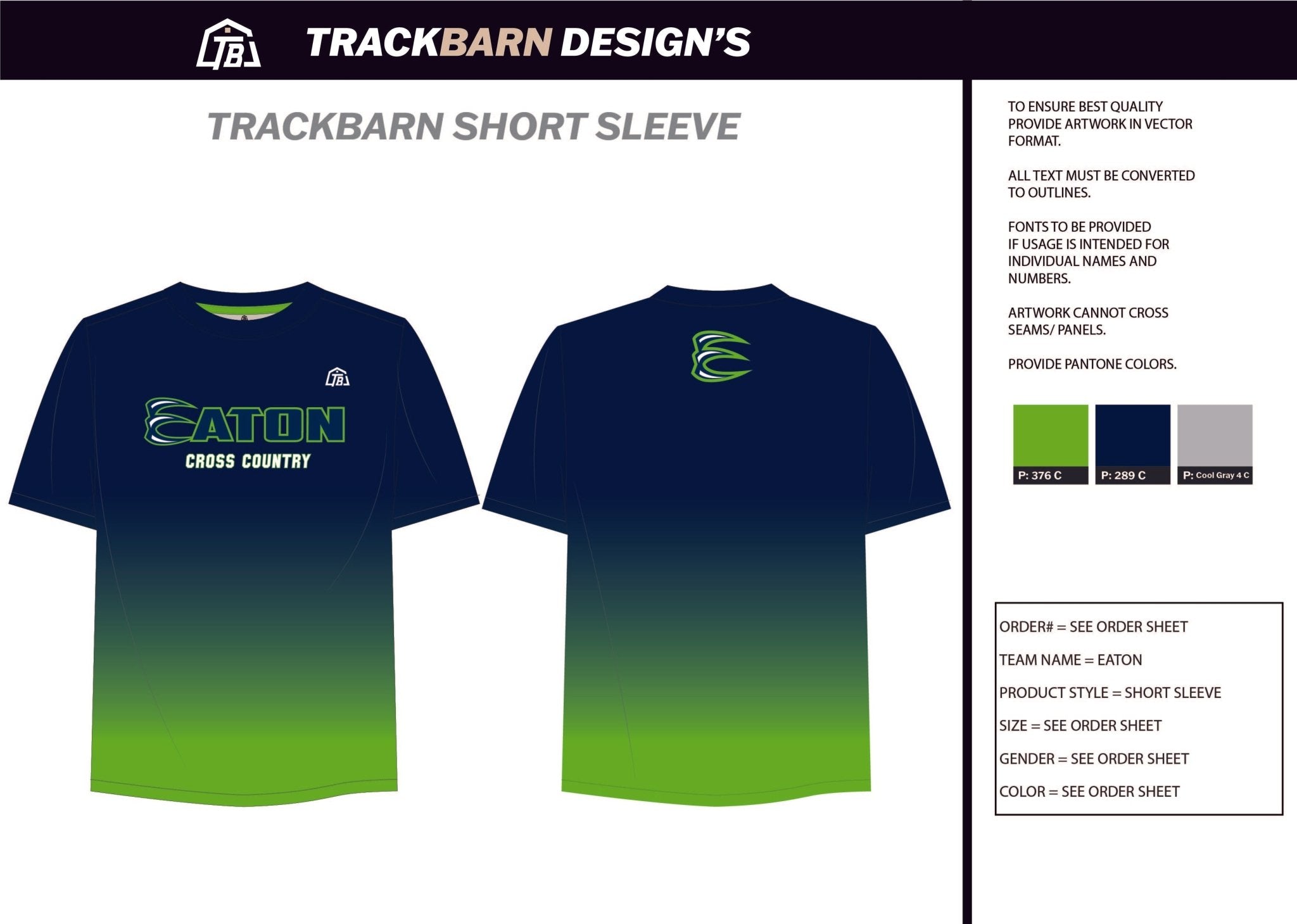 Eaton - Mens Stretch Light Training Tee - TrackBarn