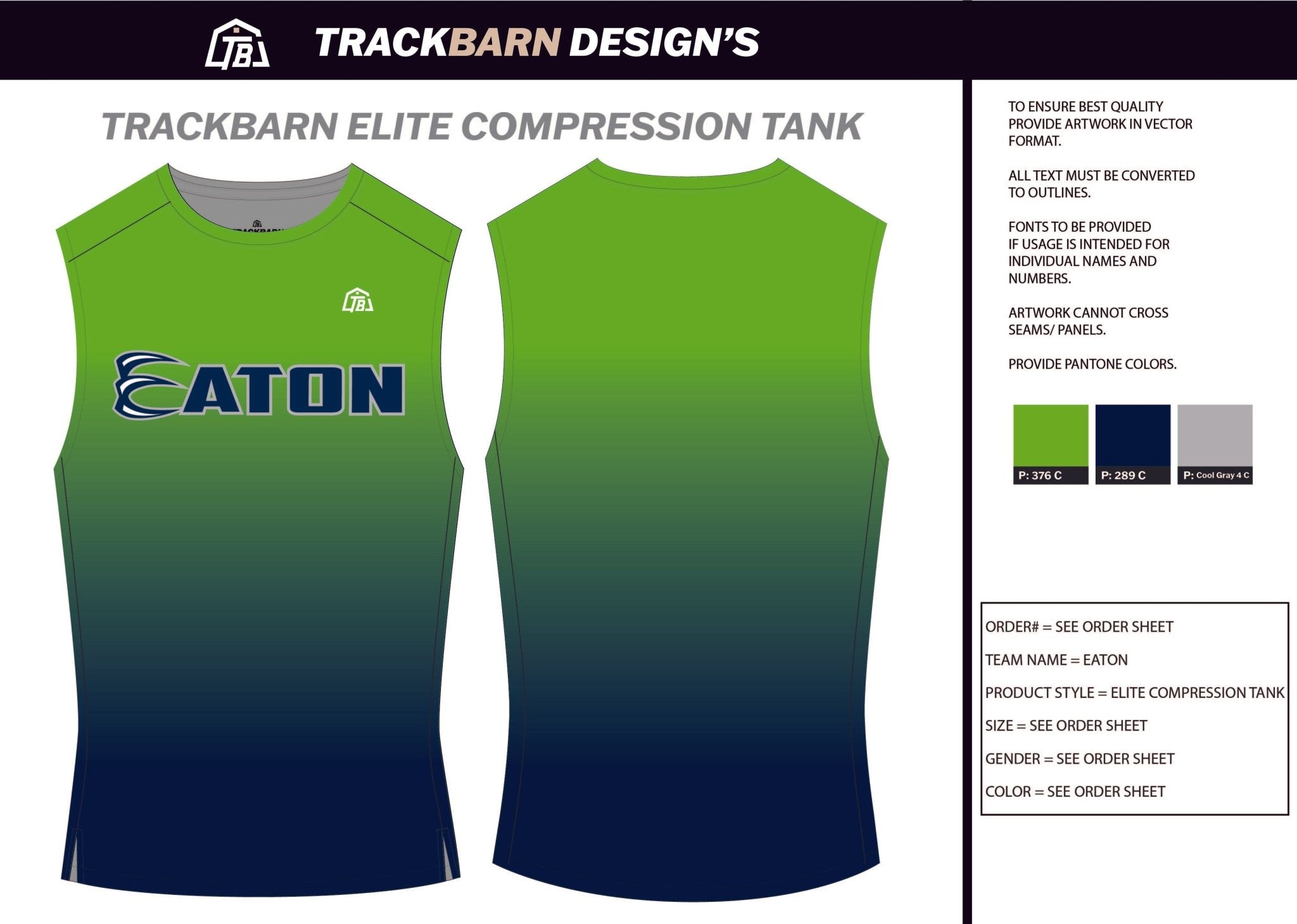 Eaton - Mens Track Compression Tank - TrackBarn