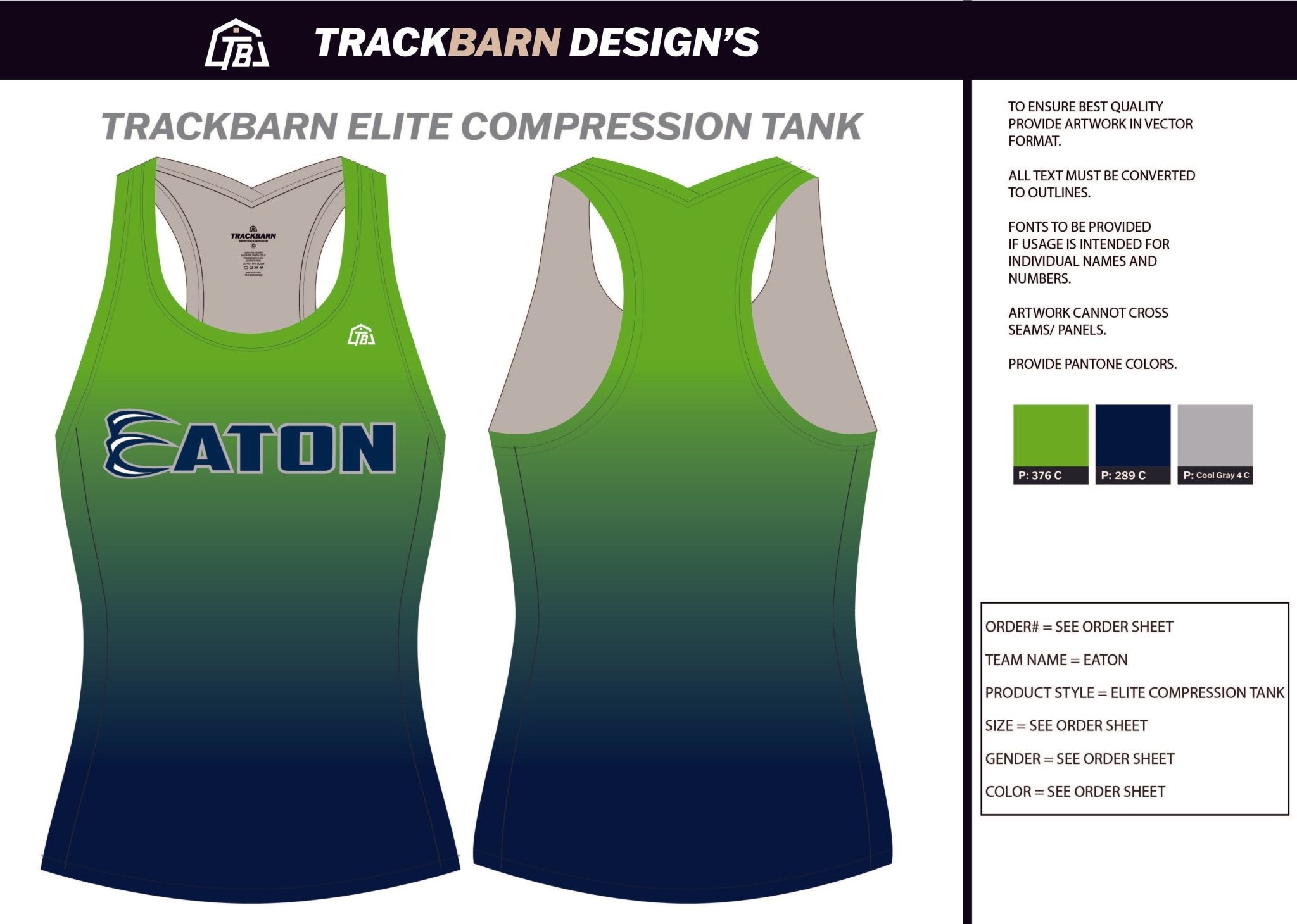 Eaton - Womens Compression Tank - TrackBarn