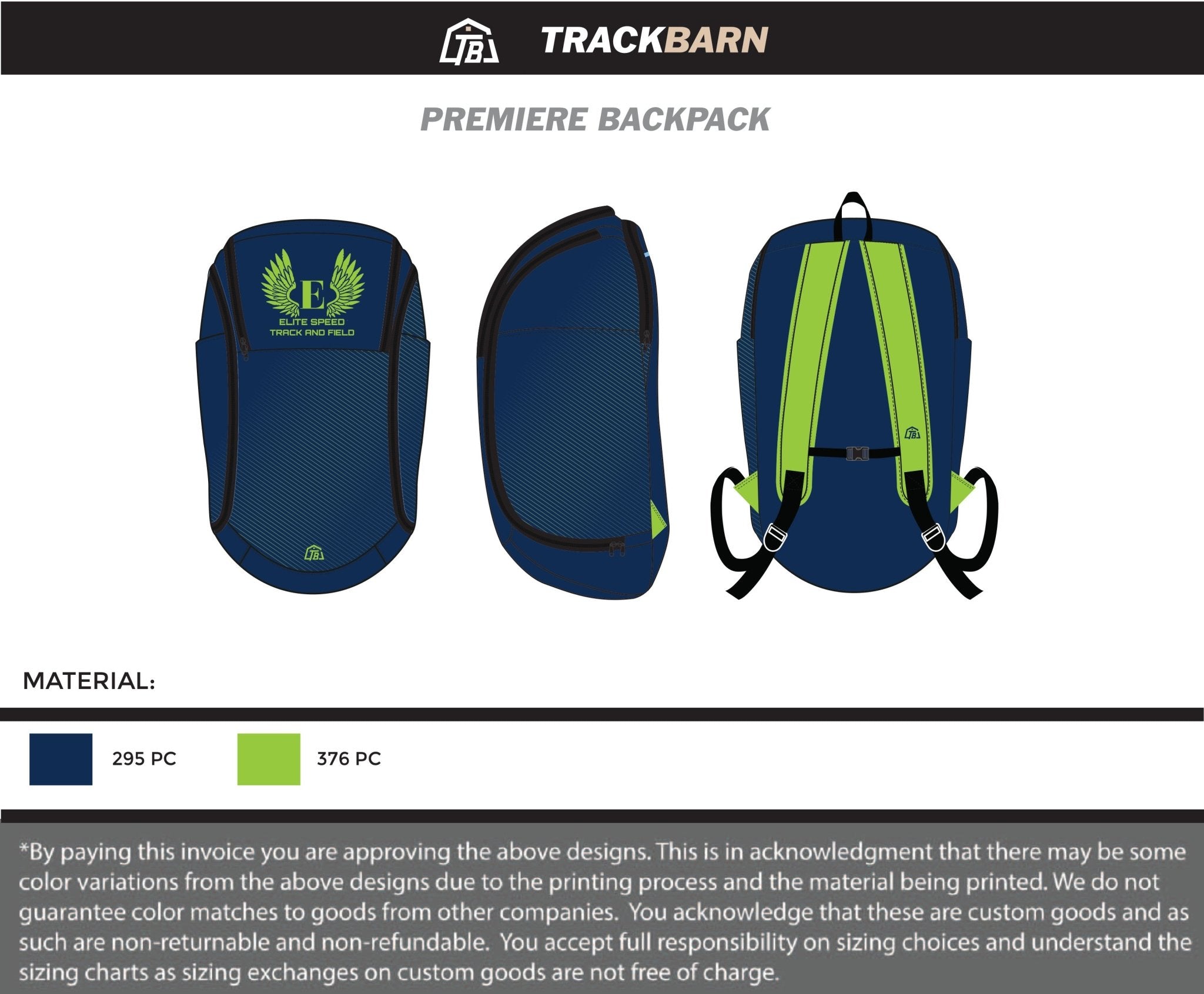 Elite Speed - Premiere Backpack - TrackBarn