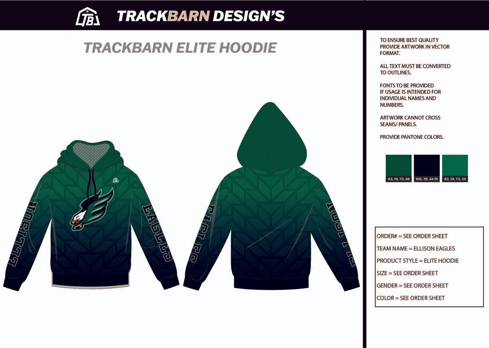 Ellison - Eagles - Mens Scuba Hoodie - TrackBarn