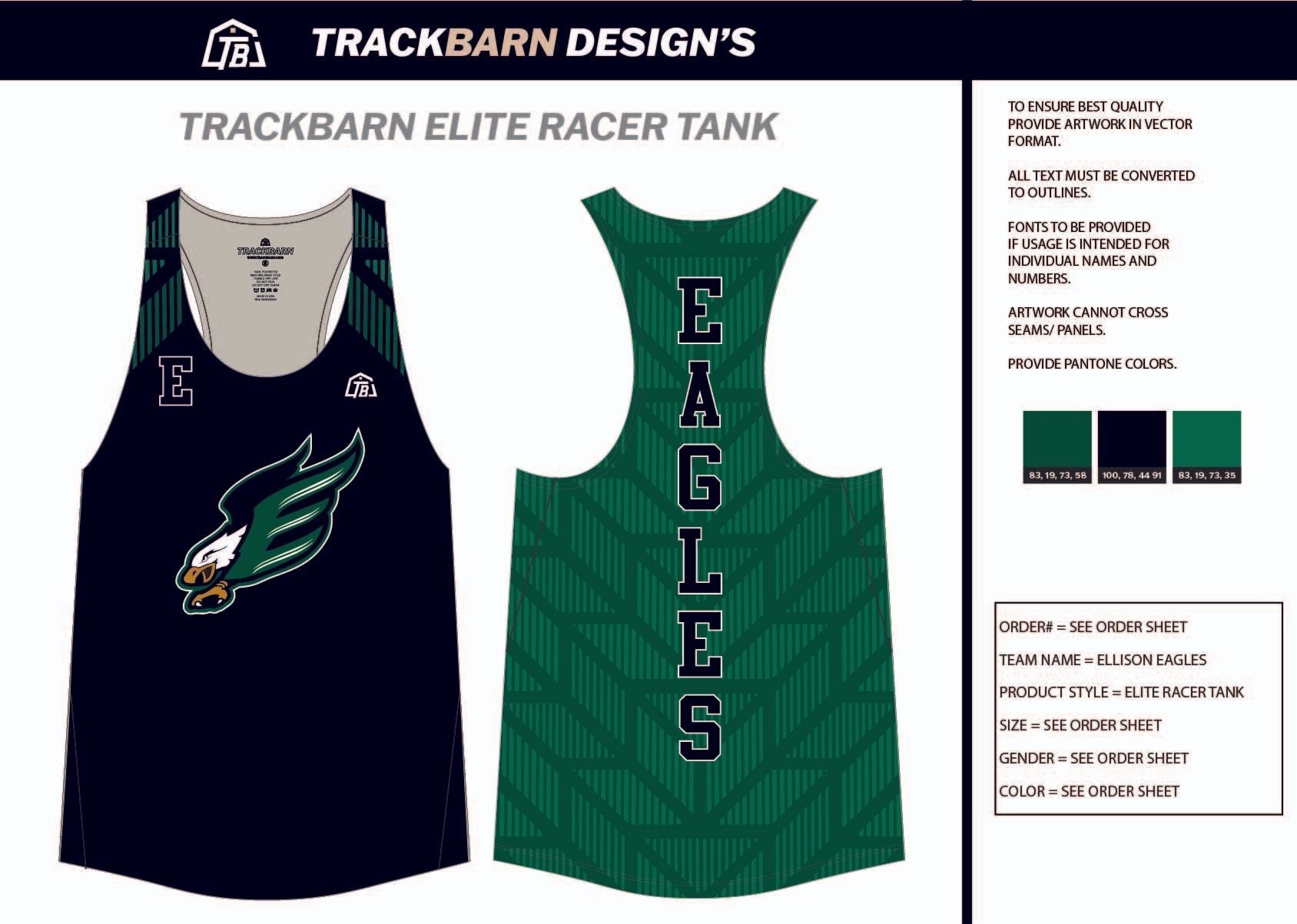 Ellison - Eagles - Mens Track Singlet - TrackBarn