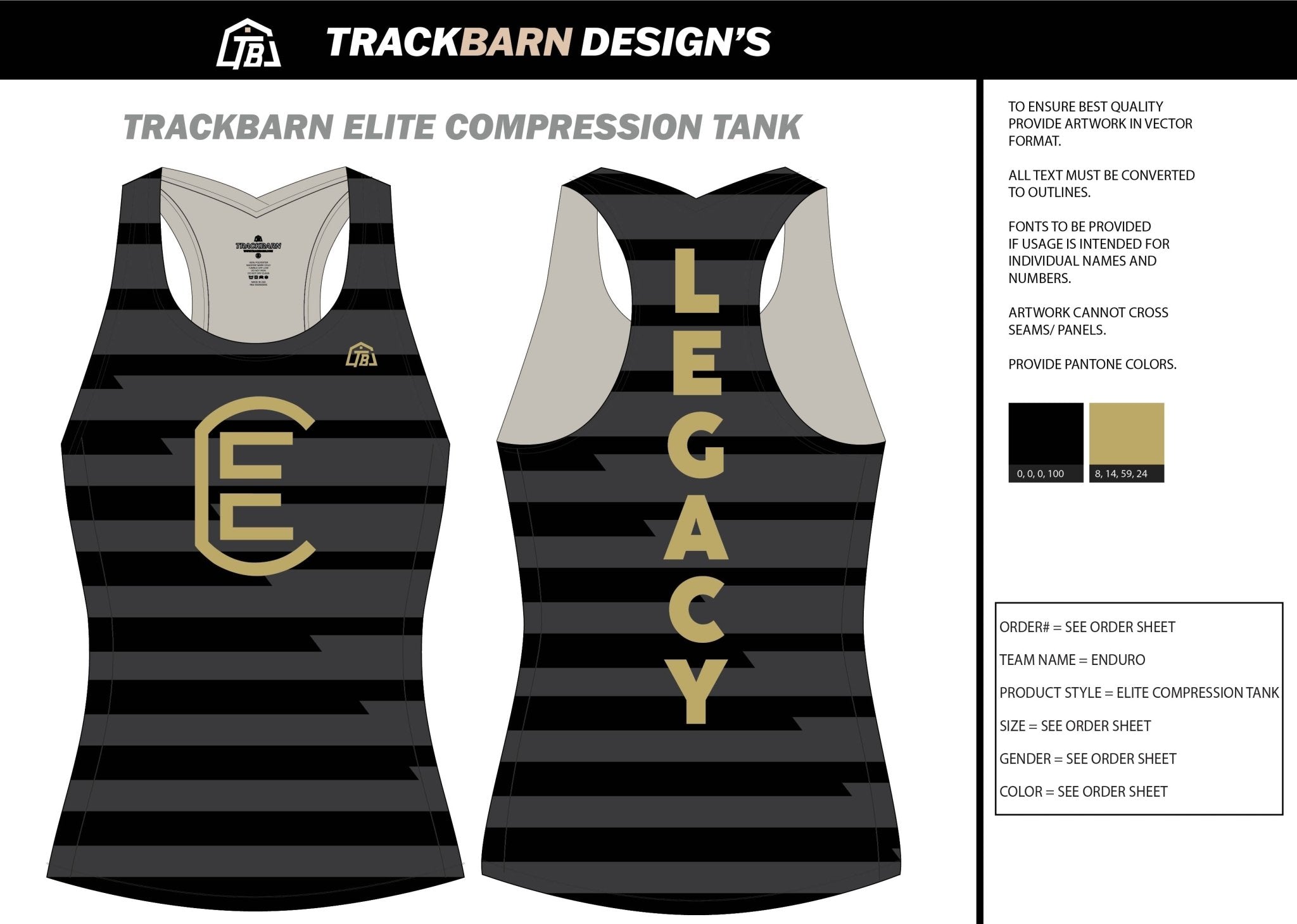 Enduro - Womens Compression Tank - TrackBarn