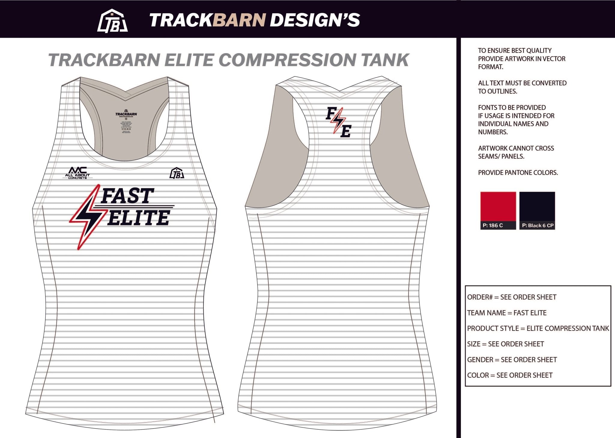 Fast - Elite - Womens Compression Tank - TrackBarn