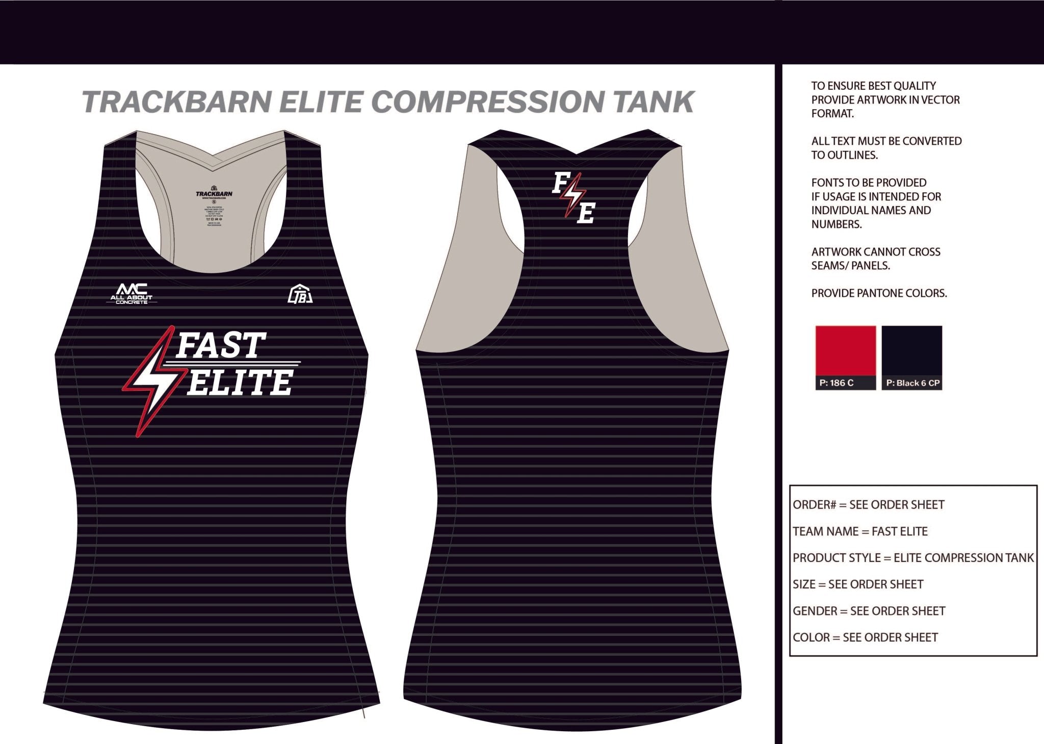 Fast - Elite - Womens Compression Tank - TrackBarn