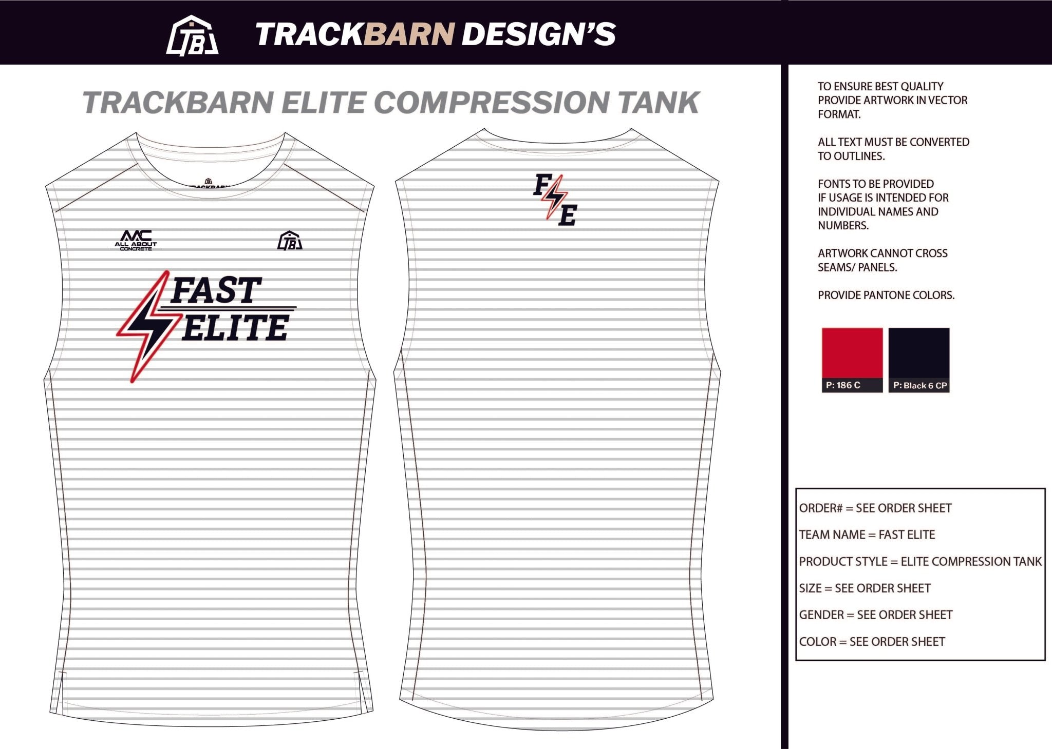 Fast - Elite - Youth Compression Tank - TrackBarn