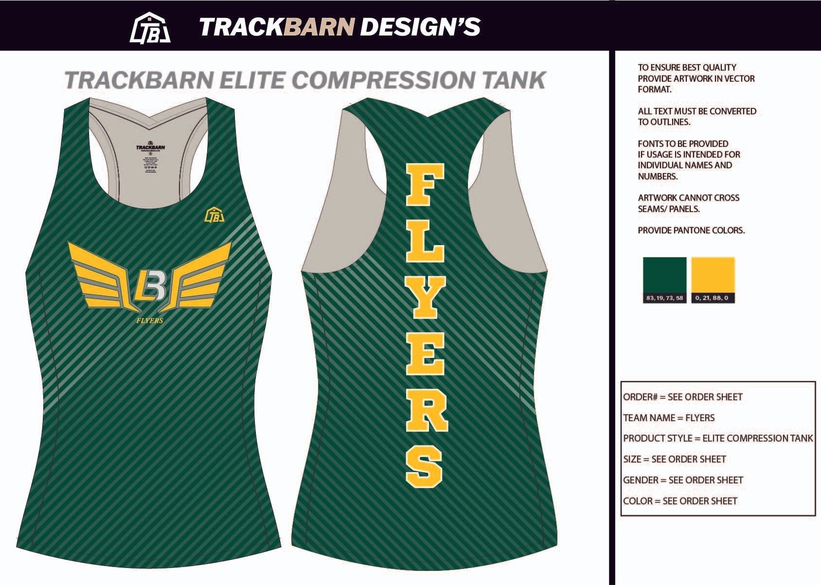 Flyers - Womens Compression Tank - TrackBarn