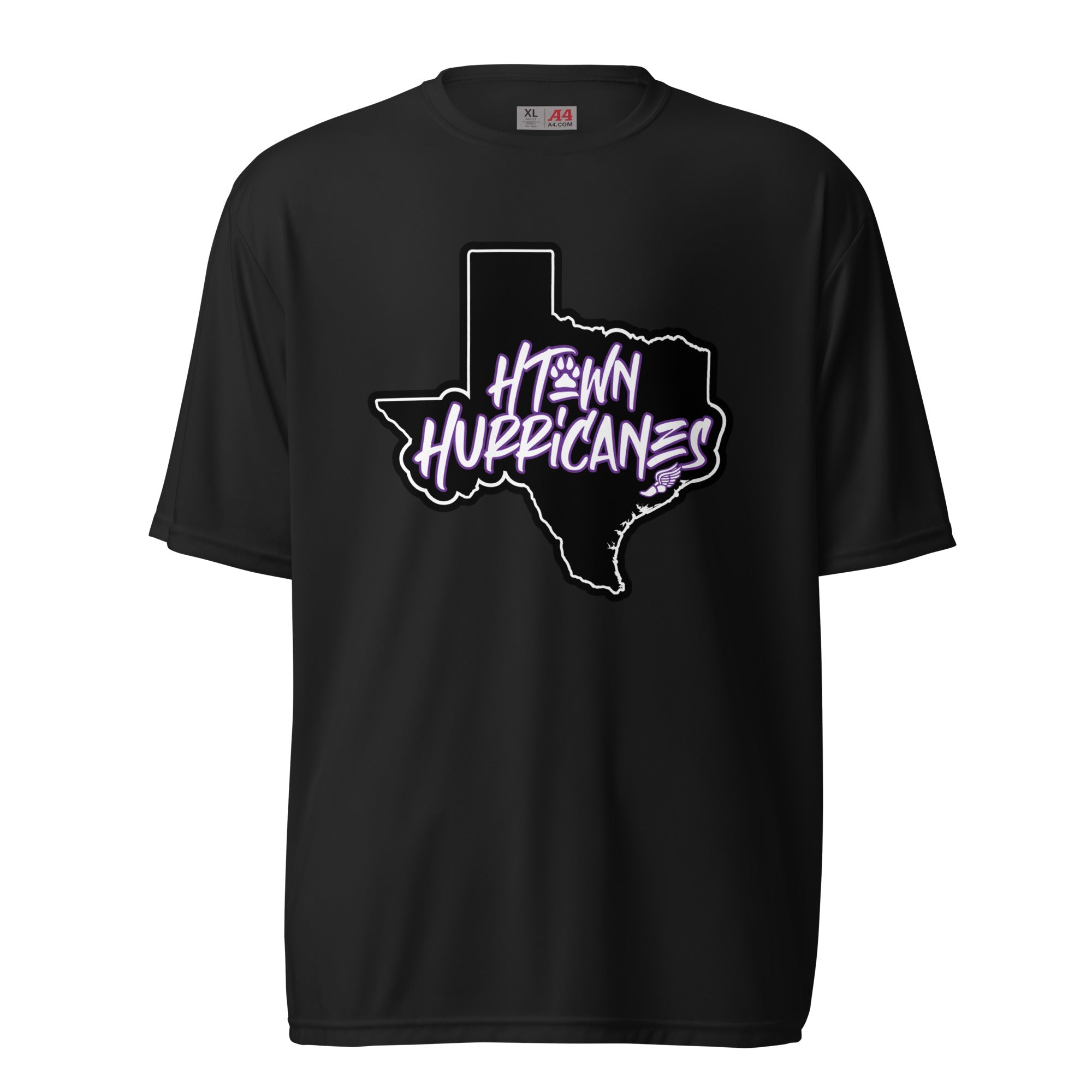 H - Town Hurricanes Unisex performance crew neck t-shirt - TrackBarn