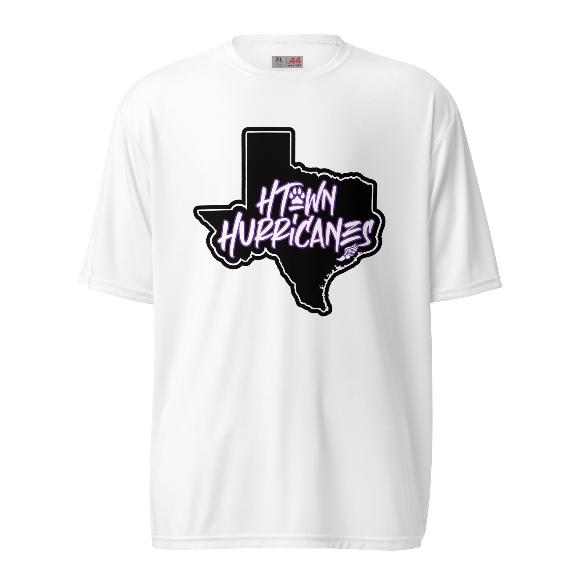 H - Town Hurricanes Unisex performance crew neck t-shirt - TrackBarn